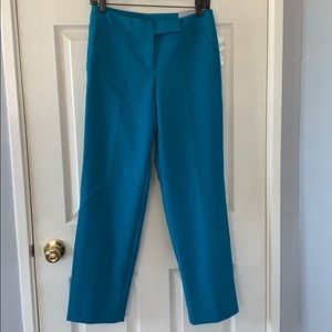 Teal modern fit pants